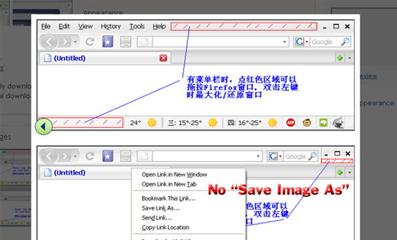 usage of lightbox in firefox addon site