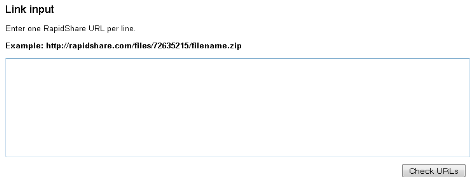 Rapidshare tool to check files