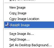 Firefox context menu to resize and rotate pictures