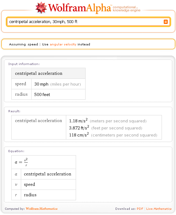 Calculate formulas, maths with wolfram alpha